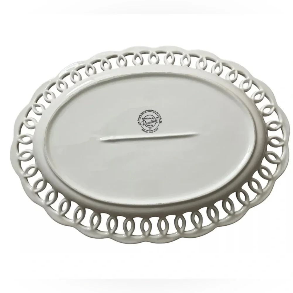 Large White 16” Decorative Dachshund Platter New - Picture 3 of 6